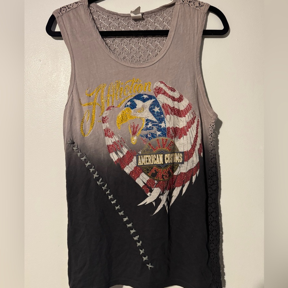 Affliction American Customs Eagle Eye Tank Top